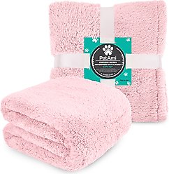PetAmi Fluffy Waterproof Cat & Dog Blanket, Pink, X-Large slide 2 of 9