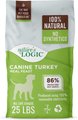 Nature's Logic 100% Natural Canine Turkey Meal Feast All Life Stages Dry Dog Food, 25-lb bag