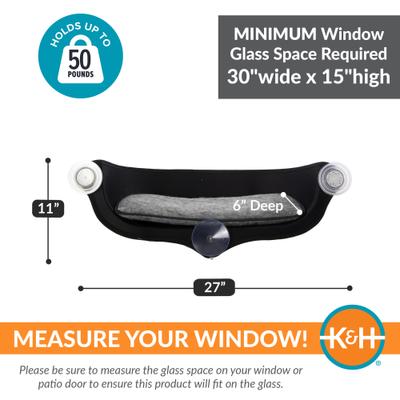 K&H Pet Products EZ Mount Kitty Sill Cat Window Perch