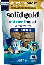 Solid Gold Chicken Flavor Gut Health High-Protein Dry & Wet Dog Food Topper, 10.5-oz pouch