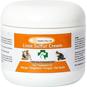Healthy Paw Life Lime Sulfur Cream Itchy & Dry Skin Veterinary Treatment for Dogs & Cats, 4-oz jar