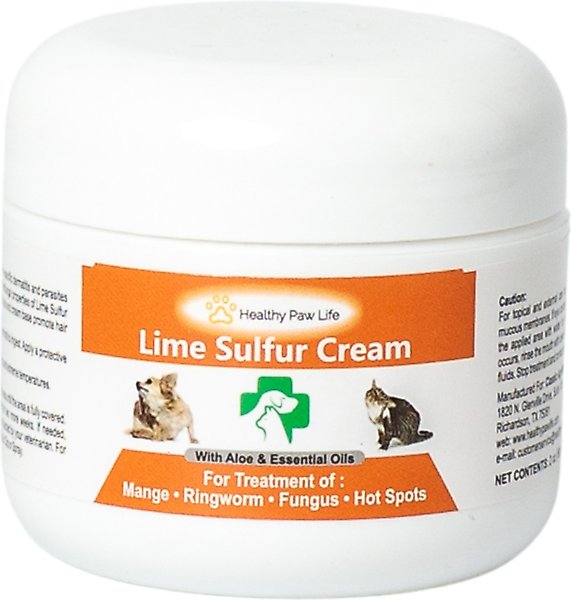 Healthy Paw Life Lime Sulfur Cream Itchy & Dry Skin Veterinary Treatment for Dogs & Cats