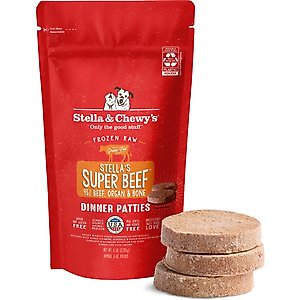 Stella & Chewy's Stella's Super Beef Patties Frozen Raw Dog Food, 6-lb bag