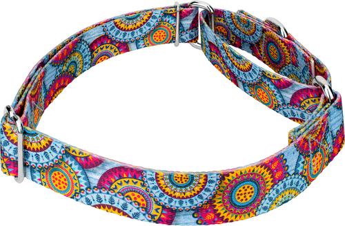 Show full view: Country Brook Petz Sky Mandala Martingale Dog Collar, Small: 11 to 15-in neck, 5/8-in wide slide 7 of 8