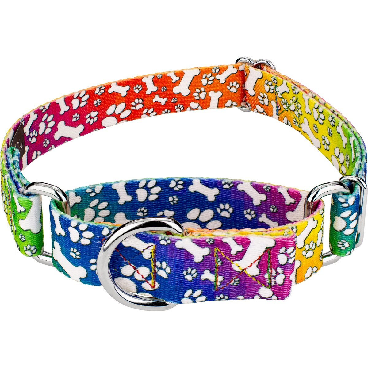 Country Brook Petz Trippy Doggo Martingale Dog Collar, XX-Small: 7 to 10-in neck, 1/2-in wide