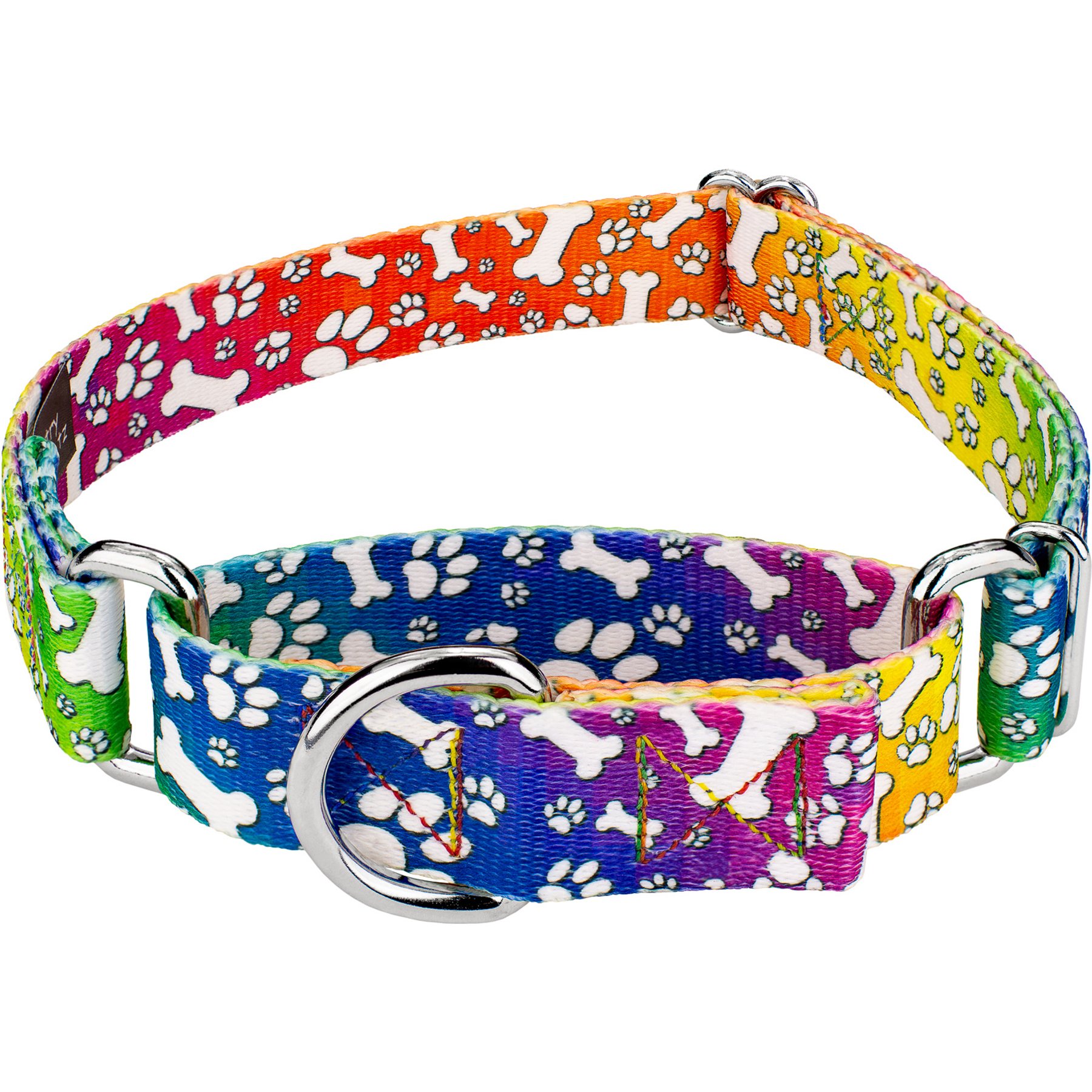 Country Brook Petz Trippy Doggo Martingale Dog Collar, Large: 18 to 26-in neck, 1-in wide