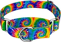 Country Brook Petz Classic Tie Dye Martingale Dog Collar, Large: 18 to 26-in neck, 1-in wide