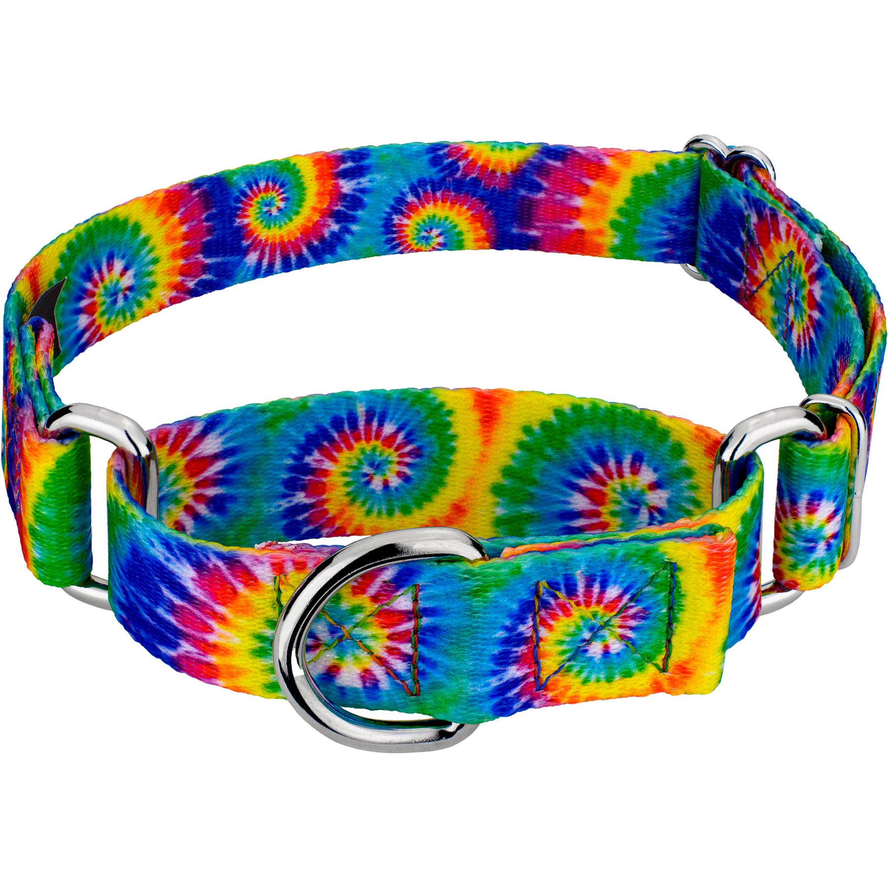 Country Brook Petz Classic Tie Dye Martingale Dog Collar, Small: 11 to 15-in neck, 5/8-in wide