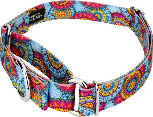 Show full view: Country Brook Petz Sky Mandala Martingale Dog Collar, Small: 11 to 15-in neck, 5/8-in wide slide 6 of 8