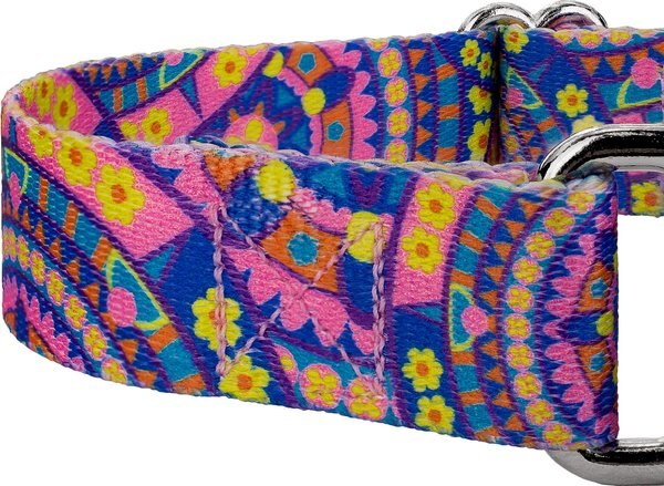 Country Brook Petz Premium Blue Boho Mandala Dog Collar