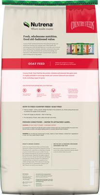 Show full view: Nutrena Country Feeds 16% Pellet Goat Feed, 50-lb bag slide 2 of 3