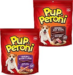 Pup-Peroni Original Beef Flavor + Bacon Flavor Dog Treats