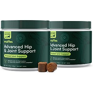Wuffes Advanced Hip & Joint Supplement with Glucosamine & Chondroitin for Large Dogs, 60 count