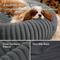 Show in main carousel: Bedsure Donut Bolster Dog Bed with Removable Cover, Grey, Small slide 3 of 9