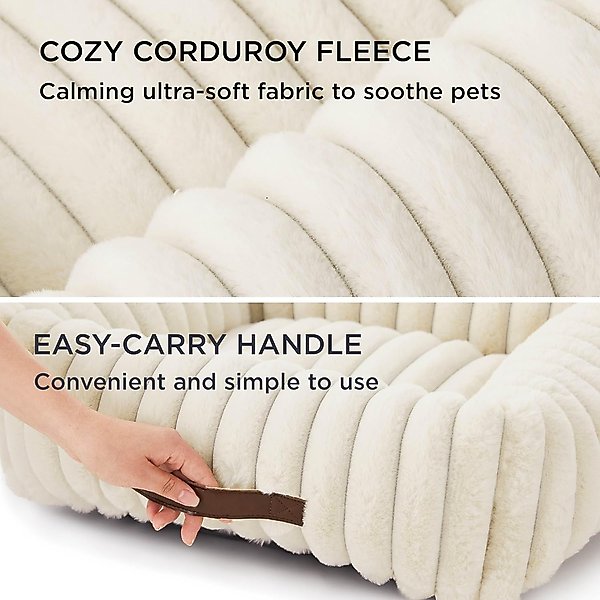 Bedsure Orthopedic Bolster Dog Bed with Removable Cover