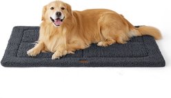 Bedsure Thin Reversible Dog Crate Mat, Grey, 48-in