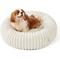Show in main carousel: Bedsure Donut Bolster Dog Bed with Removable Cover, Cream, Medium slide 8 of 10