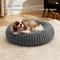 Show in main carousel: Bedsure ComfyFleece Donut Bolster Dog Bed with Removable Cover, Grey, Medium slide 4 of 9