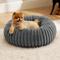 Show in main carousel: Bedsure Donut Bolster Dog Bed with Removable Cover, Grey, Small slide 1 of 9