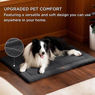 Show full view: Bedsure Thin Reversible Dog Crate Mat, Grey, 41-in slide 3 of 8