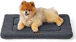 Bedsure Thin Reversible Dog Crate Mat, Grey, 24-in