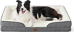 Bedsure Orthopedic Bolster Dog Sofa Bed with Removable Cover, Black Checks, Large slide 1 of 6