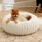 Show in main carousel: Bedsure Donut Bolster Dog Bed with Removable Cover, Cream, Small slide 4 of 9