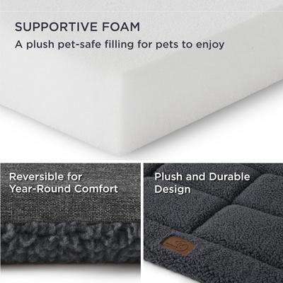Show full view: Bedsure Thin Reversible Dog Crate Mat, Grey, 41-in slide 2 of 8