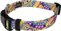 Country Brook Petz Deluxe Yellow Boho Mandala Dog Collar, Medium: 13 to 16-in neck, 1-in wide slide 2 of 5