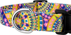 Country Brook Petz Deluxe Yellow Boho Mandala Dog Collar, Large: 16 to 22-in neck, 1-in wide slide 2 of 5