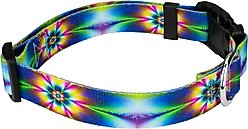 Country Brook Petz Deluxe Tie Dye Flowers Dog Collar, Small: 11 to 13-in neck, 5/8-in wide slide 2 of 6