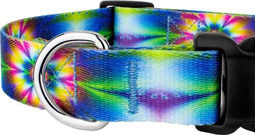 Show full view: Country Brook Petz Deluxe Tie Dye Flowers Dog Collar, Large: 16 to 22-in neck, 1-in wide slide 6 of 6