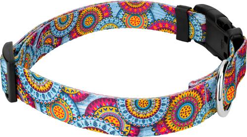 Show full view: Country Brook Petz Deluxe Sky Mandala Dog Collar, Large: 16 to 22-in neck, 1-in wide slide 6 of 7