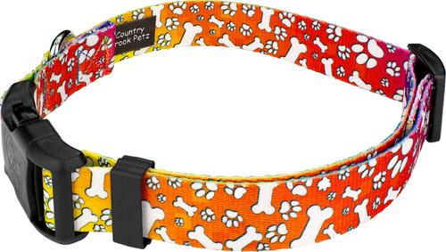 Show full view: Country Brook Petz Deluxe Trippy Doggo Dog Collar, XX-Small: 7 to 9-in neck, 1/2-in wide slide 6 of 7