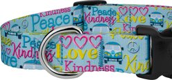 Country Brook Petz Deluxe Love & Peace Dog Collar, Medium: 13 to 16-in neck, 1-in wide slide 2 of 5