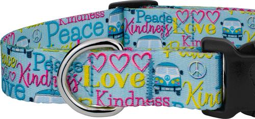 Show full view: Country Brook Petz Deluxe Love & Peace Dog Collar, X-Large: 18 to 26-in neck, 1-in wide slide 5 of 5