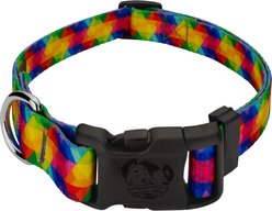 Country Brook Petz Deluxe Kaleidoscope Dog Collar, Large: 16 to 22-in neck, 1-in wide
