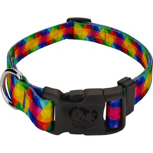 Country Brook Petz Deluxe Kaleidoscope Dog Collar, XX-Small: 7 to 9-in neck, 1/2-in wide