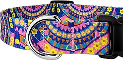 Country Brook Petz Deluxe Blue Boho Mandala Dog Collar, Large: 16 to 22-in neck, 1-in wide slide 2 of 6