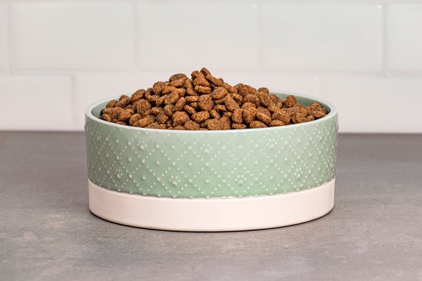 10 Strawberry Street Clermont Paw Embossed Cat Bowl, Set of 2