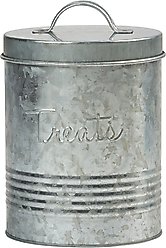 10 Strawberry Street Retro Dog Treat Canister, Large, Grey