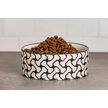 Show in main carousel: 10 Strawberry Street HerringBone Pattern Dog Dish, Set of 2, Black, Medium slide 3 of 5
