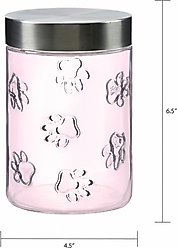 10 Strawberry Street Maxwell Dog Treat Canister, Pink, Medium slide 2 of 2