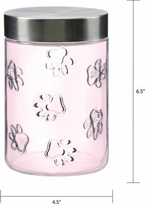 Show full view: 10 Strawberry Street Maxwell Dog Treat Canister, Pink, Medium slide 2 of 2
