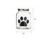Show in main carousel: 10 Strawberry Street Buddy Paw Chalkboard Dog Treat Canister, Clear, Medium slide 3 of 4