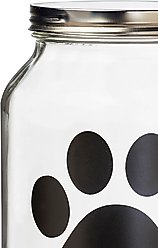 10 Strawberry Street Street Buddy Paw Chalkboard Dog Treat Canister, Clear, 2 count, 108-oz slide 2 of 4