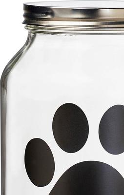 Show full view: 10 Strawberry Street Buddy Paw Chalkboard Dog Treat Canister, Clear, Medium slide 4 of 4