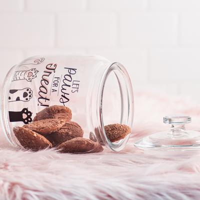 Show full view: 10 Strawberry Street "Let's Paws..." Cat Treat Canister, Black, Small slide 3 of 3