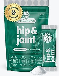 PetCultures Hip & Joint Powder Supplement for Dogs, 30 count