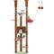 Show in main carousel: PAWZ Road 101.6-in Mushroom Polyester Floor-to-Ceiling Cat Tree & Condo, Brown slide 1 of 9